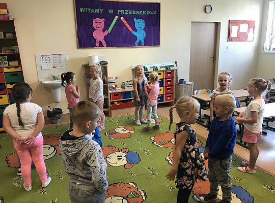 "Witamy w przedszkolu".