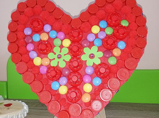 Serce wykonane w klasie. Praca grupowa.